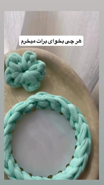 زیر لیوانی بافتنی تریکو